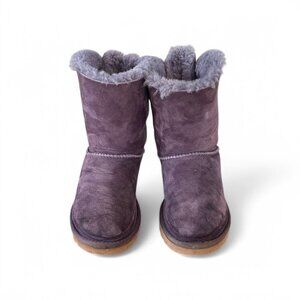 Original UGG Australia Purple Plum  Bailey Bow Boots – Size 6
